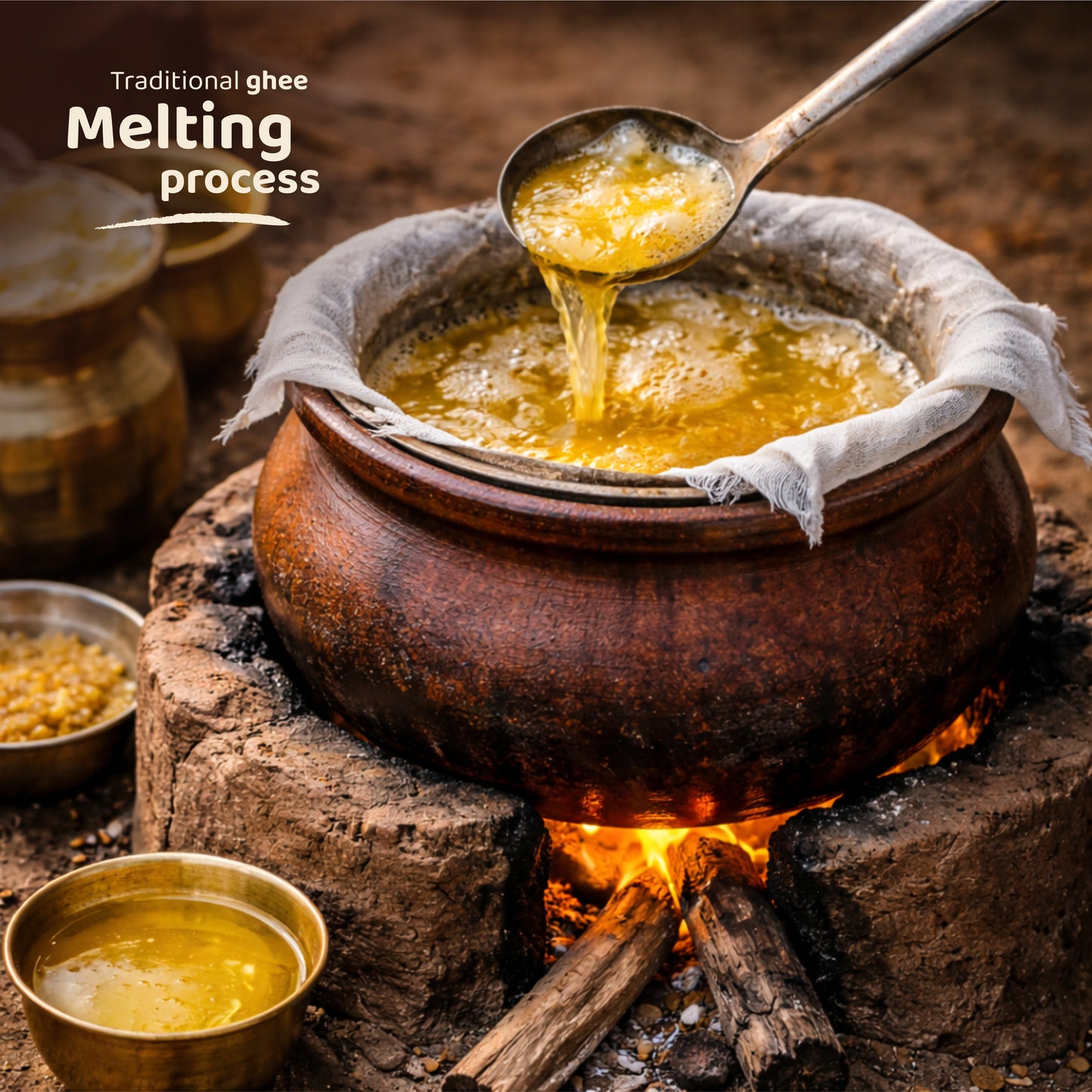 100% Pure A2 Gir Cow Ghee – Traditional Indian Ghee ( 500 ml )