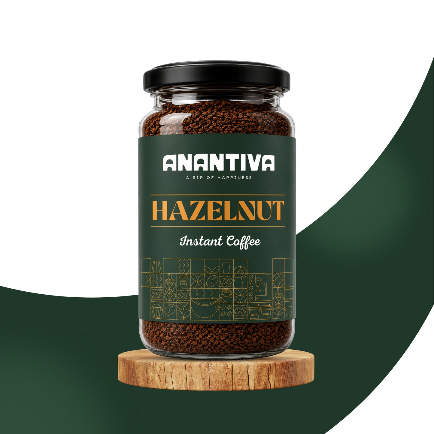 HAZELNUT FLAVOURED INSTANT COFFEE 60 GM